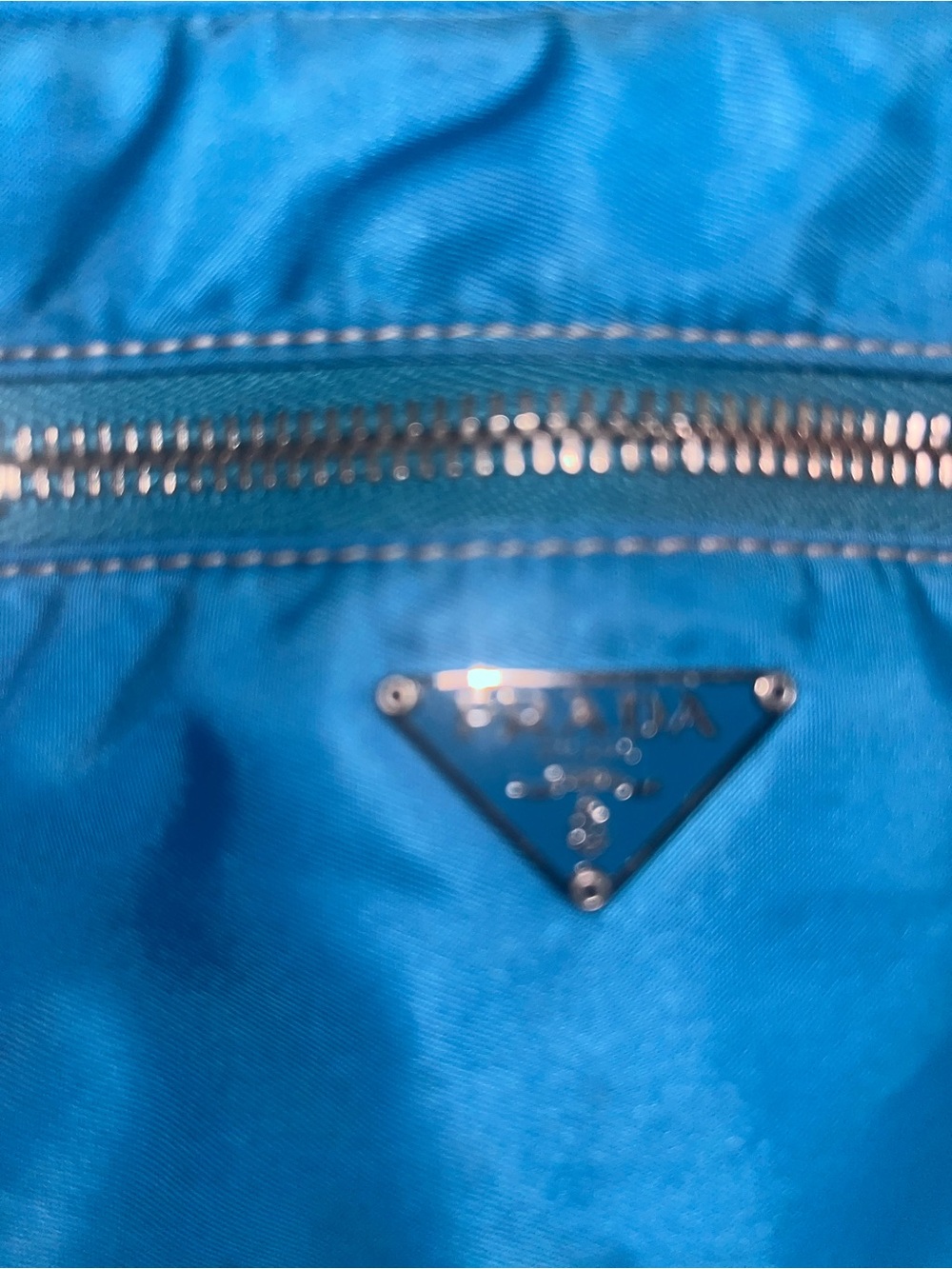 Prada Turquoise Blue Nylon Crossbody Bag - Picture 2 of 4